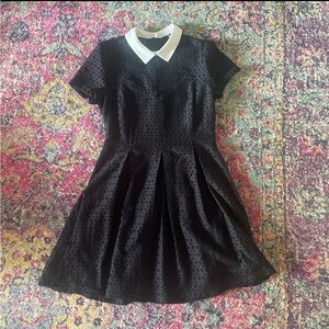 Forever 21 Black Dress with White Collar